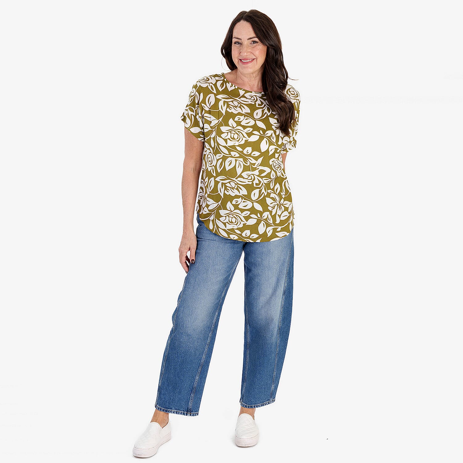& Maisi Printed Casual Top