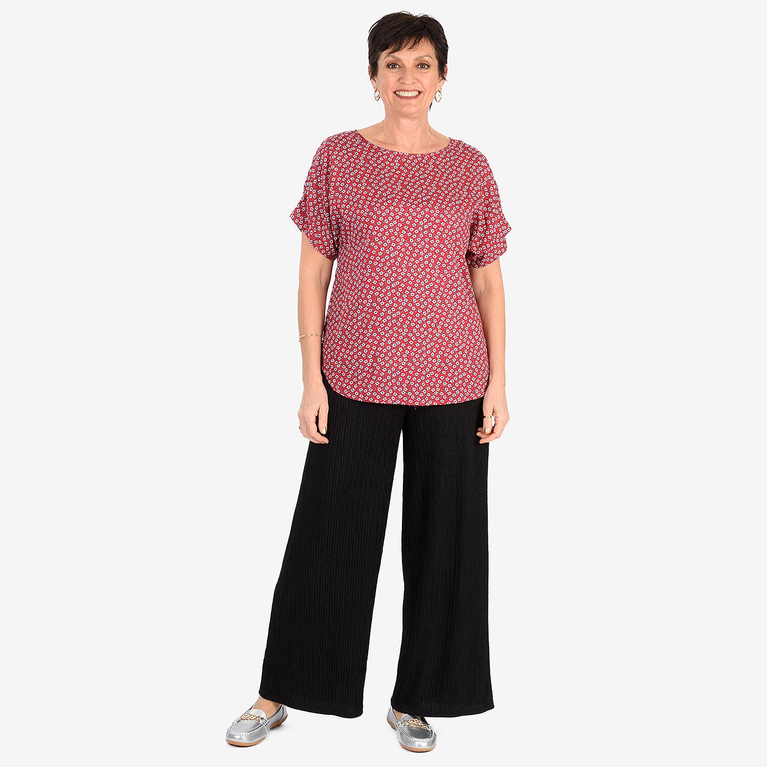 & Maisi Printed Casual Top