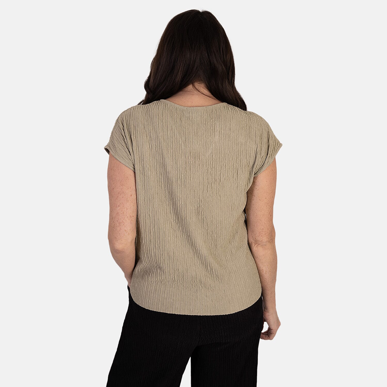& Maisi Textured Buttoned Vest Top
