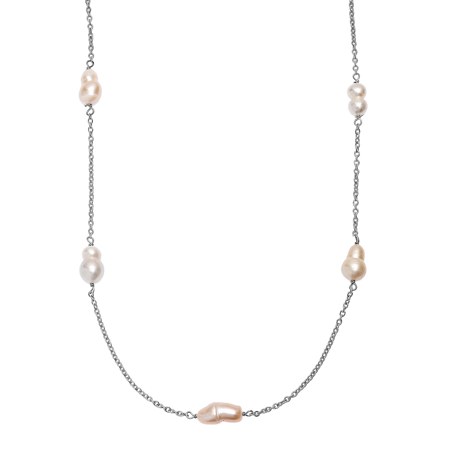 CLose Out Deal- Fresh Water Pearl Necklace (Size 24) with Lobster Clasp 45.00 Ct.