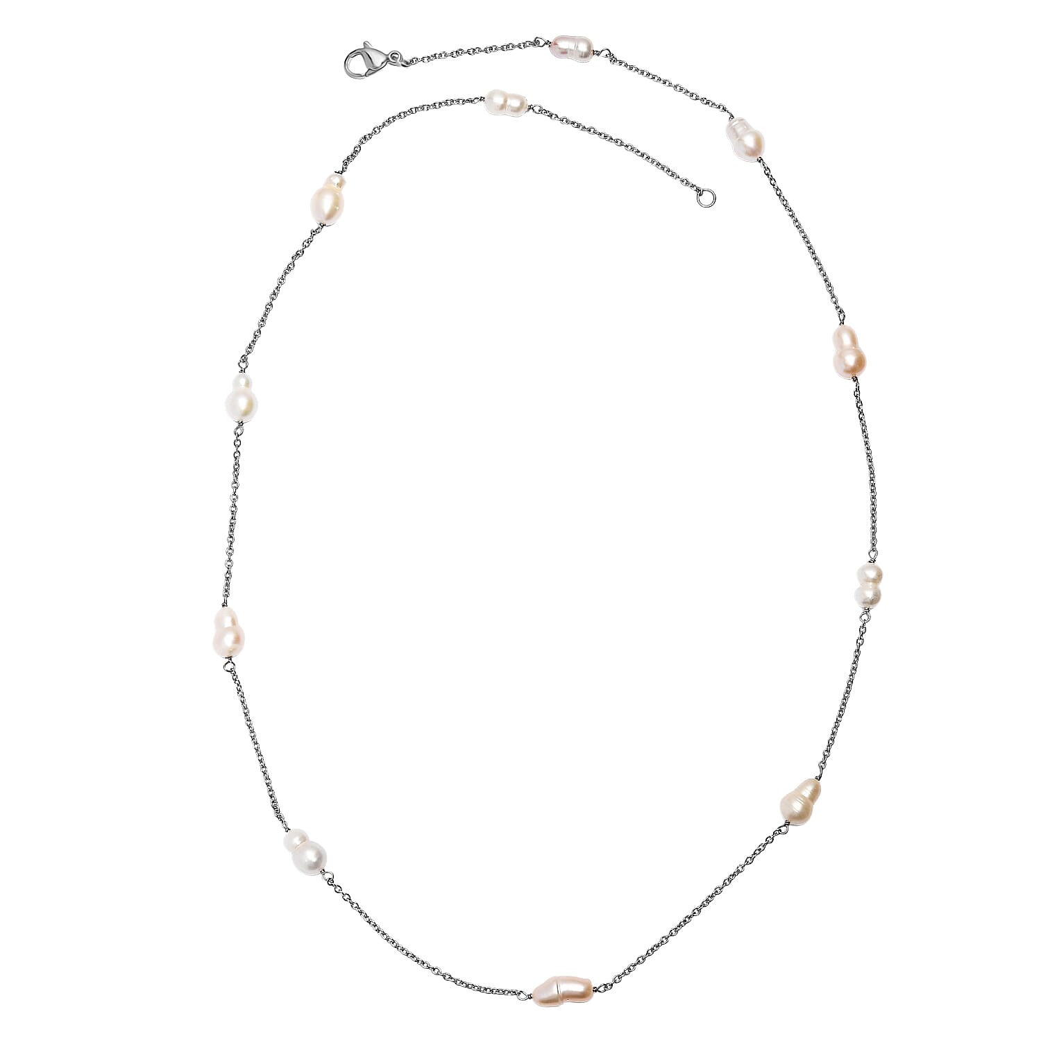 CLose Out Deal- Fresh Water Pearl Necklace (Size 24) with Lobster Clasp 45.00 Ct.