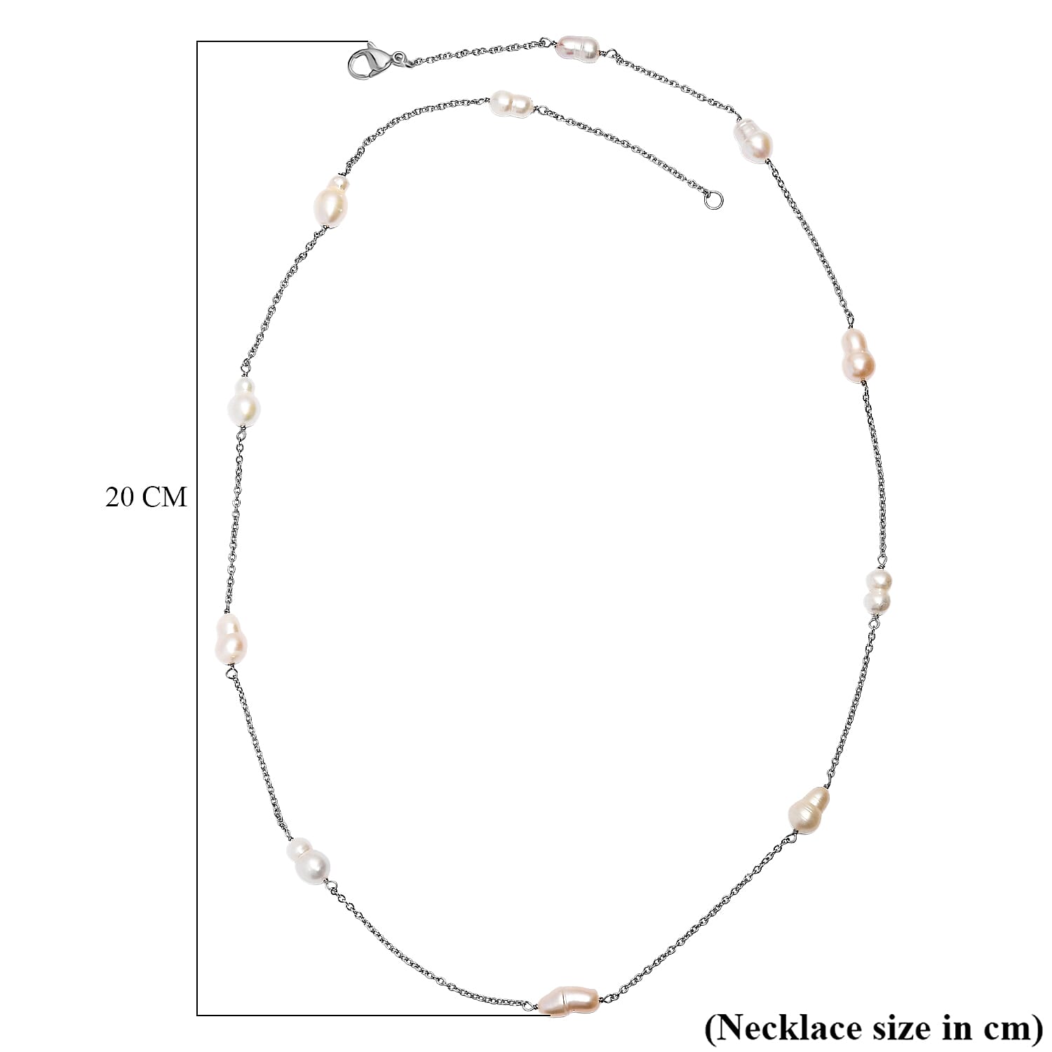 CLose Out Deal- Fresh Water Pearl Necklace (Size 24) with Lobster Clasp 45.00 Ct.