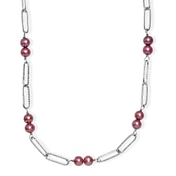 Chocolate Pearl Necklace (Size 20) with Lobster Clasp 18.00 Ct.