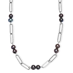 Chocolate Pearl Necklace (Size 20) with Lobster Clasp 18.00 Ct.