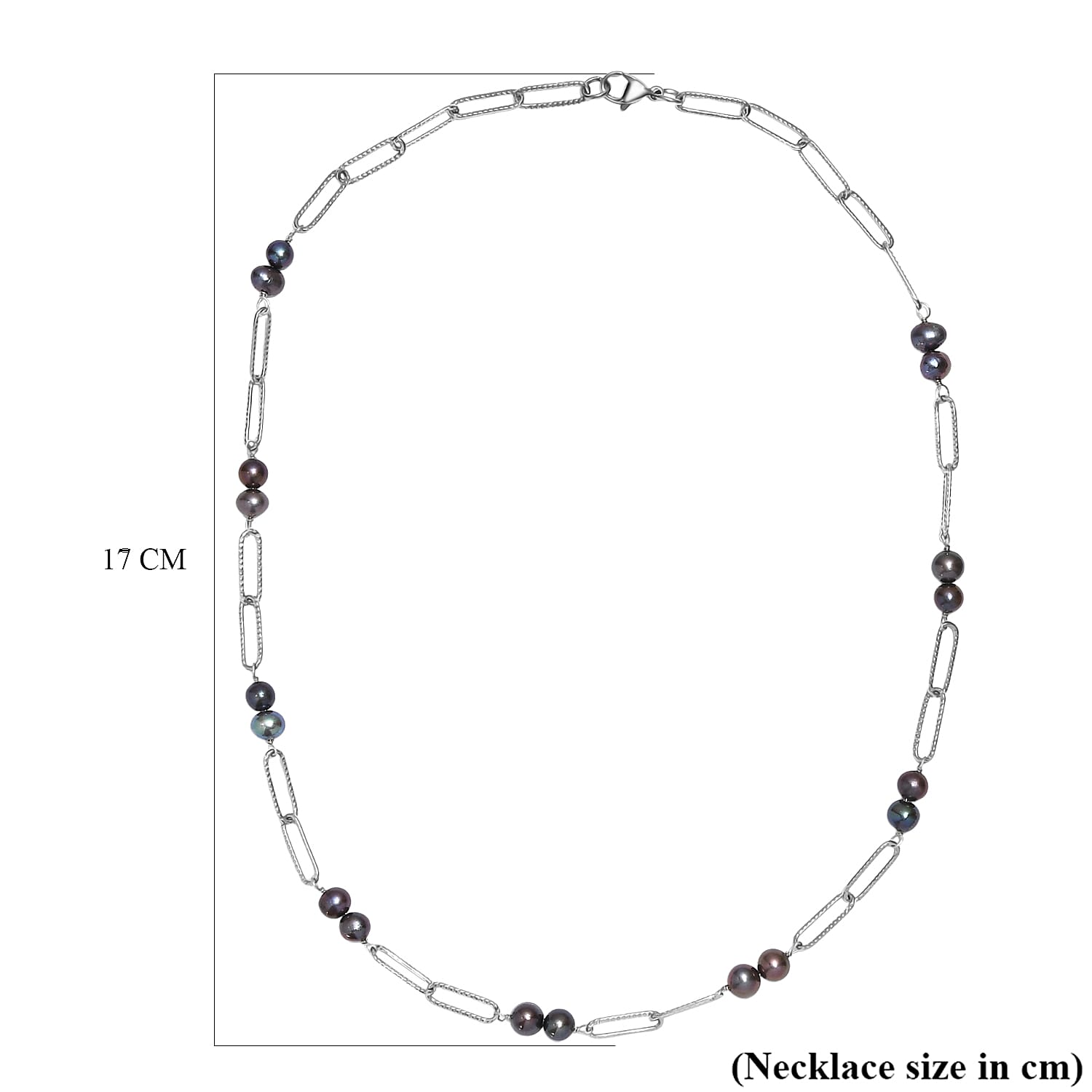 Peacock Pearl Necklace (Size 20) with Lobster Clasp 18.00 Ct.