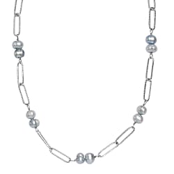 Chocolate Pearl Necklace (Size 20) with Lobster Clasp 18.00 Ct.