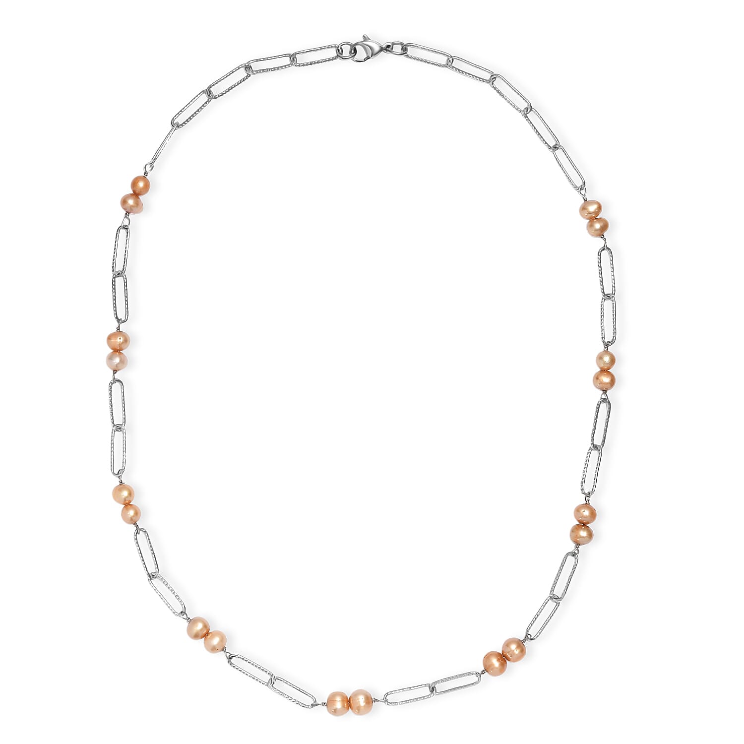 Golden Pearl Necklace (Size 20) with Lobster Clasp 18.00 Ct.