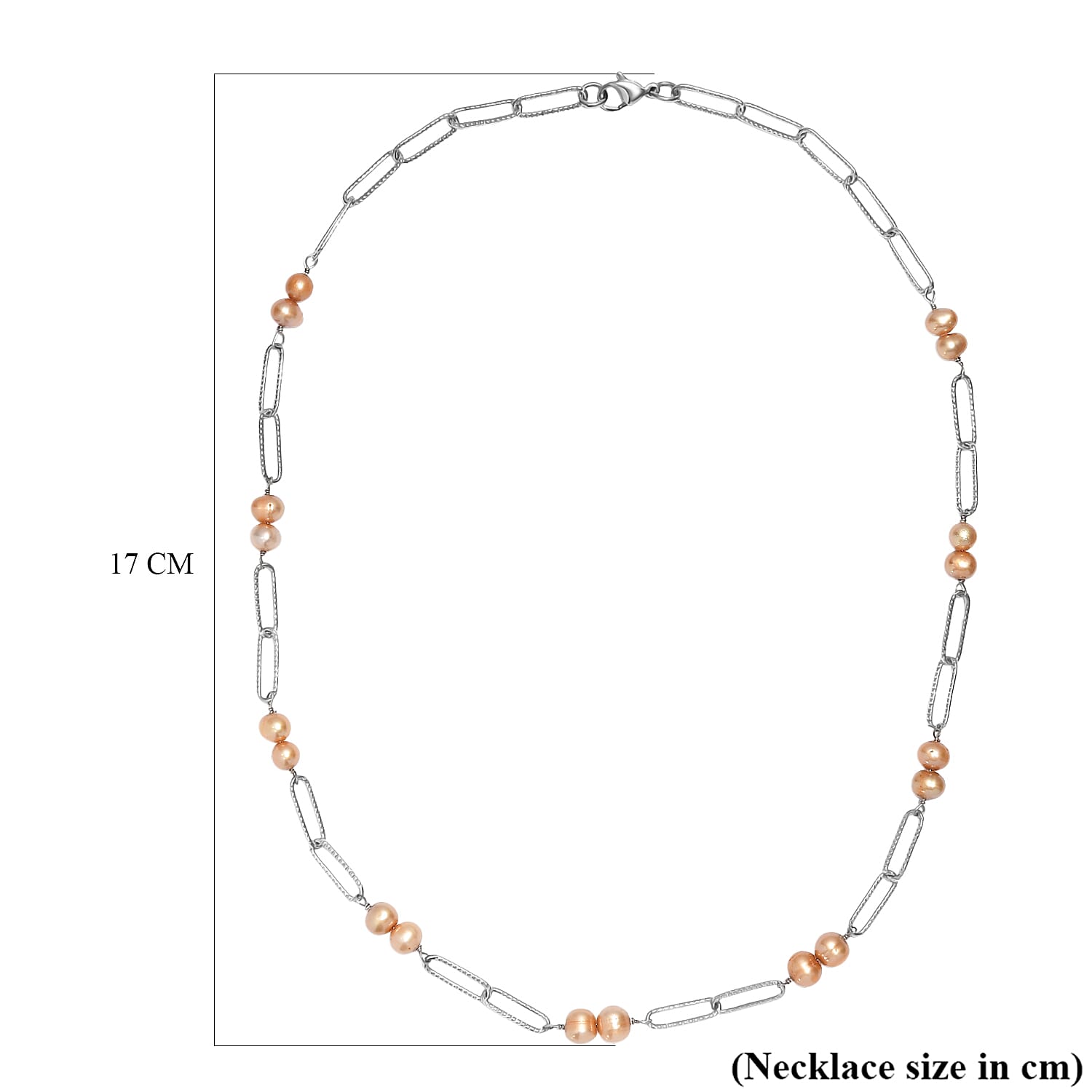 Golden Pearl Necklace (Size 20) with Lobster Clasp 18.00 Ct.