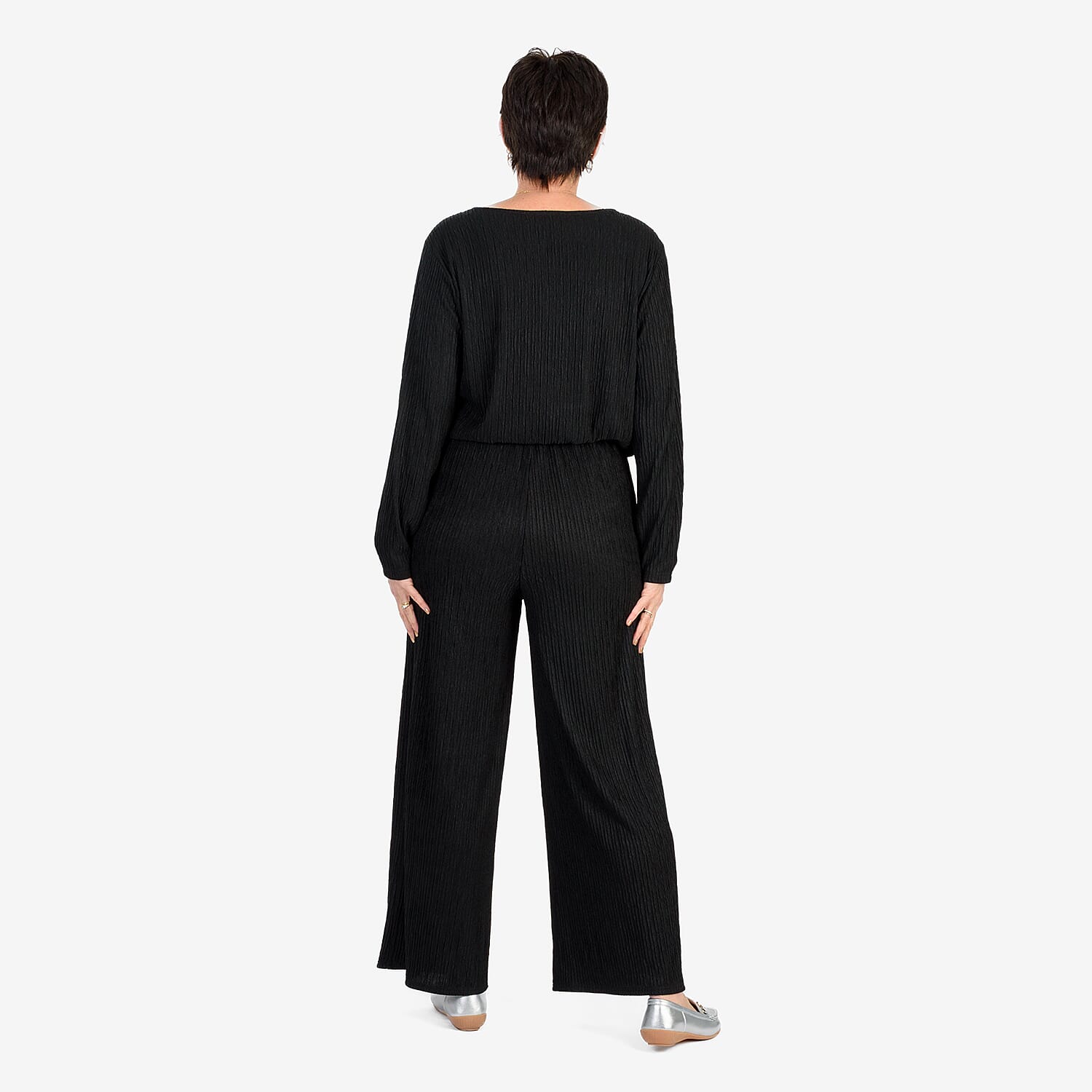 &Maisi Textured Long Sleeve Tee