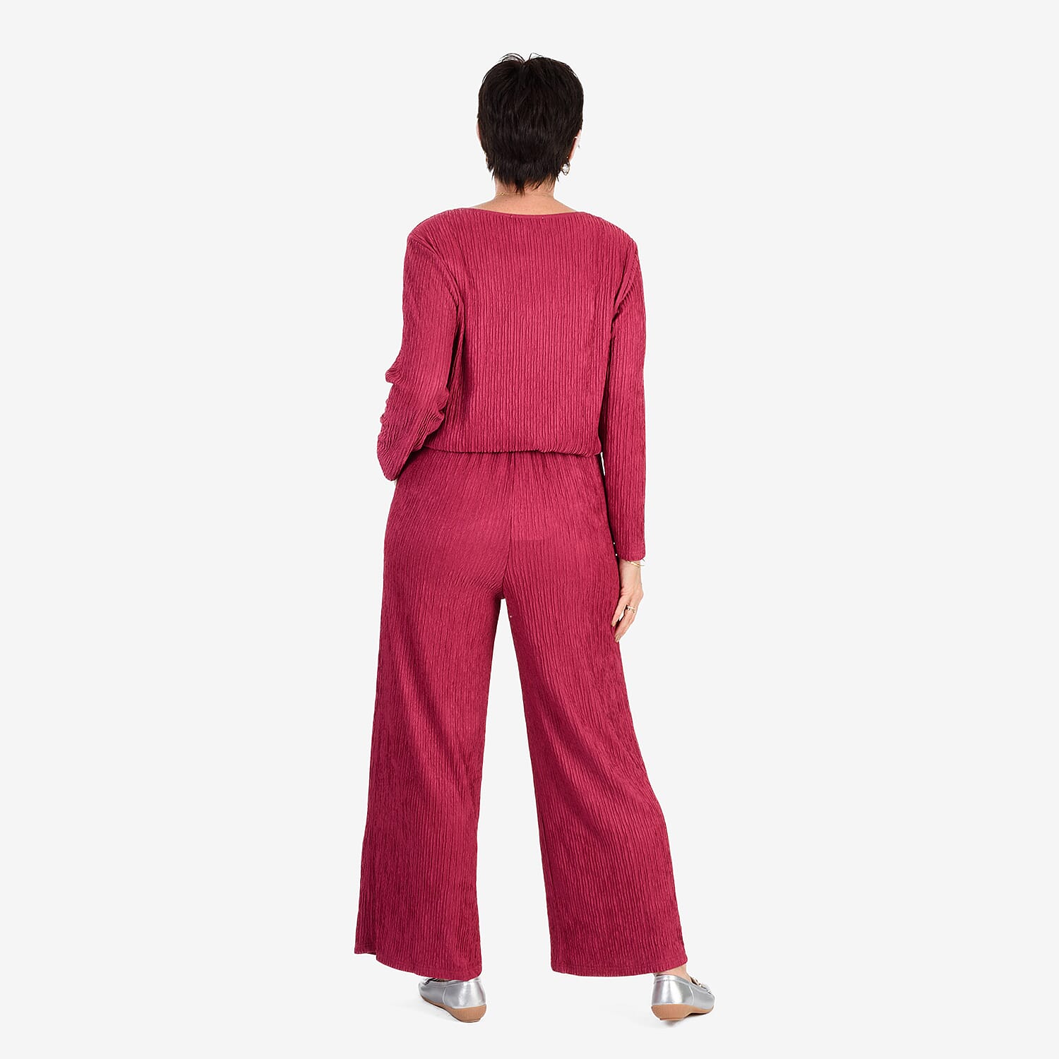 &Maisi Textured Long Sleeve Tee