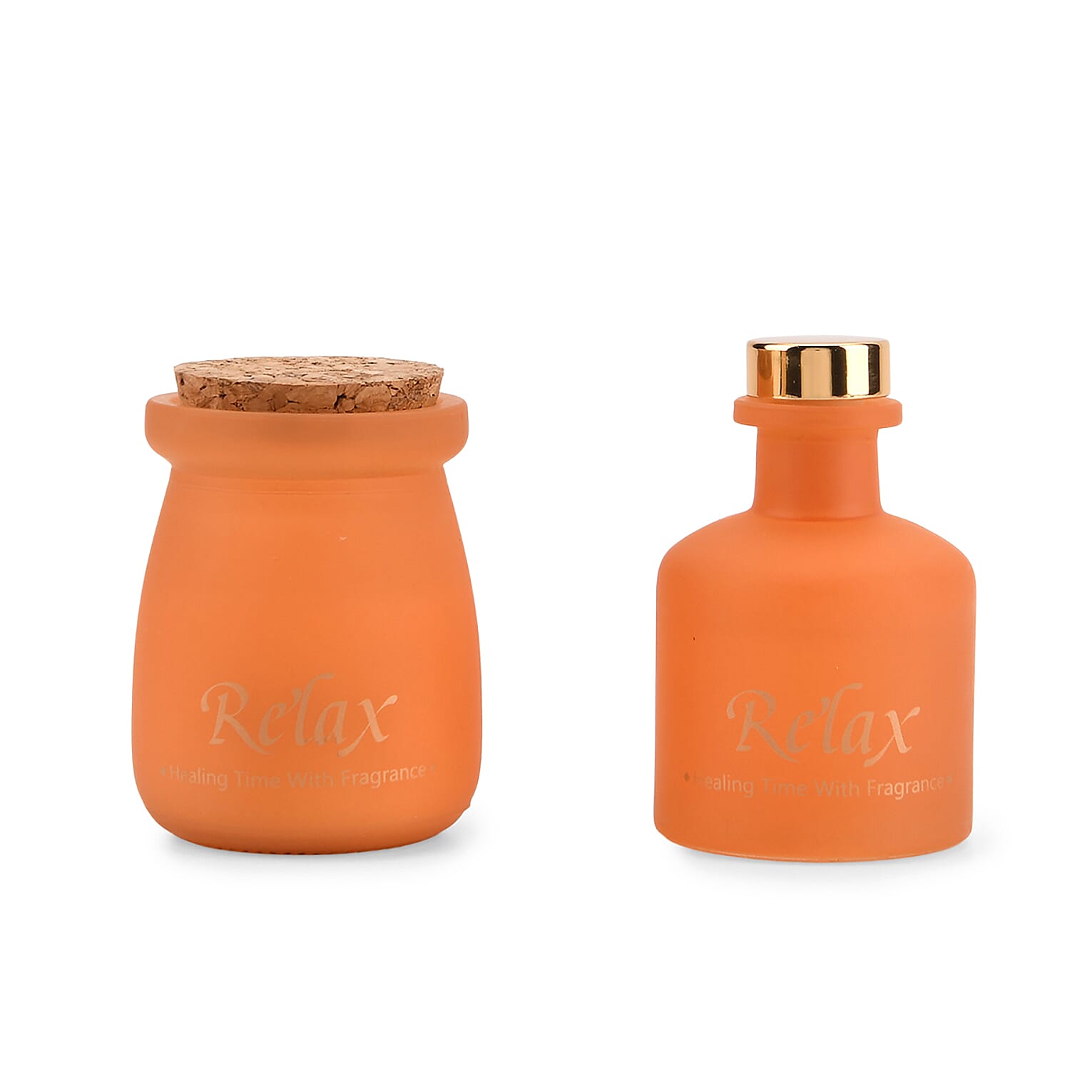 English Pear - Freesia Scented Jar Candle (50g) - Reed Diffuser (50ml) - Orange