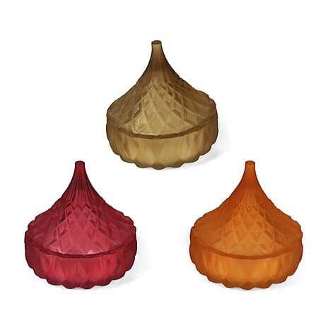 Bliss - Beyond Strawberry, Peach Blossom Honey - French Coffee Scented Candle (50 g) - Pink, Yellow - Orange