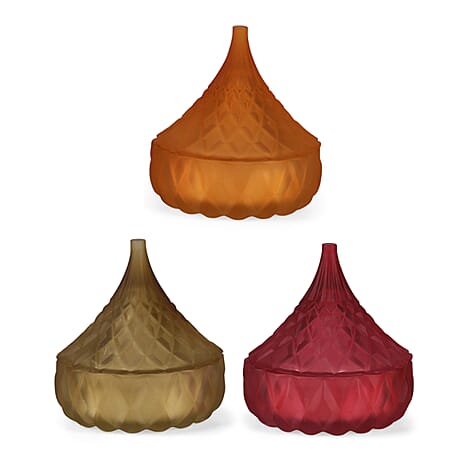 Bliss - Beyond Strawberry, Peach Blossom Honey - French Coffee Scented Candle (50 g) - Pink, Yellow - Orange