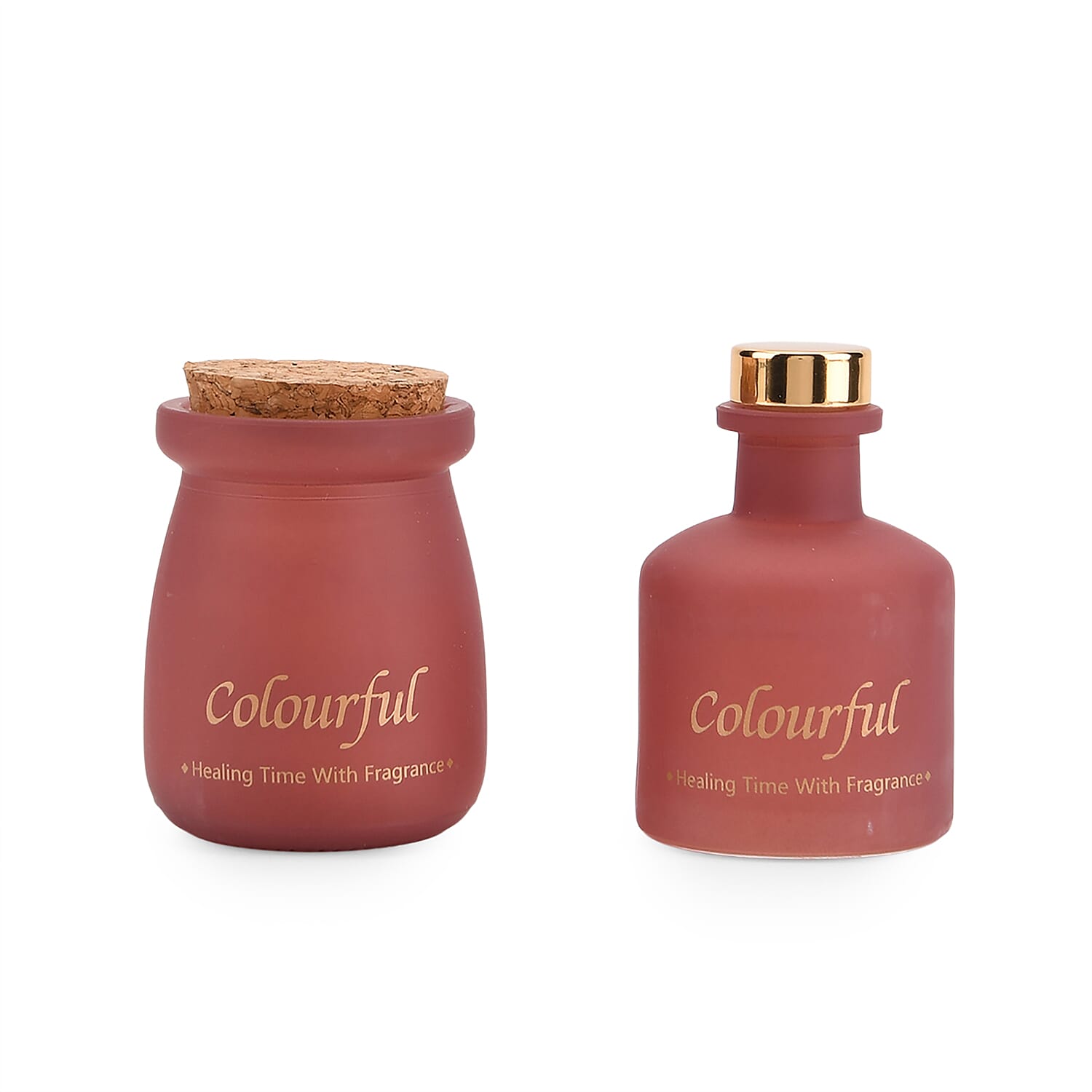 Ebony Rose Scented Jar Candle (50g) - Reed Diffuser (50ml) - Red