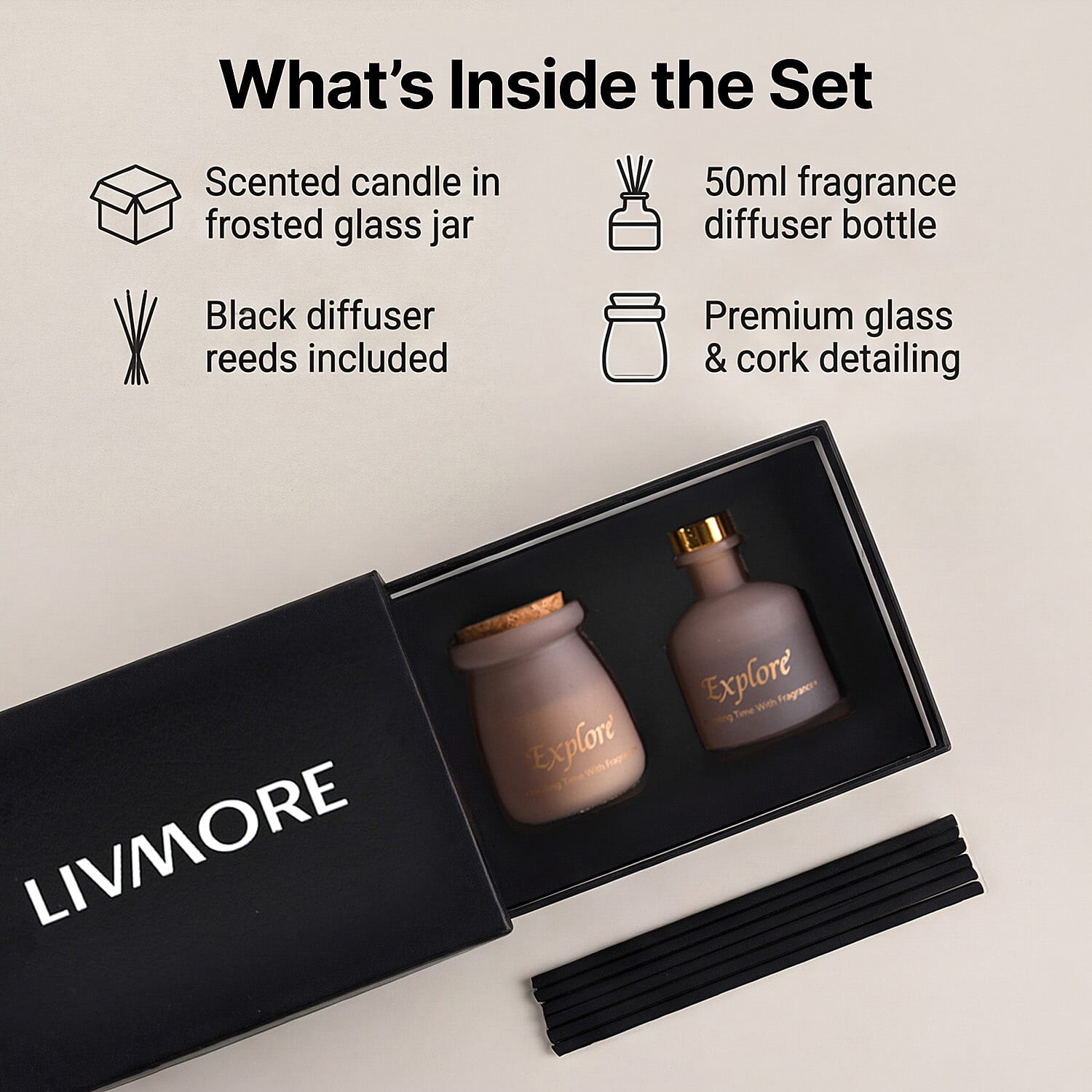 Black-Berry-Bay-Leaf-Scented-Jar-Candle-50g-Reed-Diffuser-50ml-Light-C