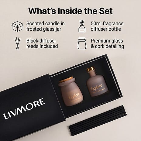 Candle Set (Size - One Size) - Light Coffee