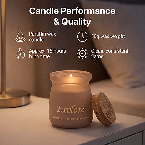 Candle Set (Size - One Size) - Light Coffee
