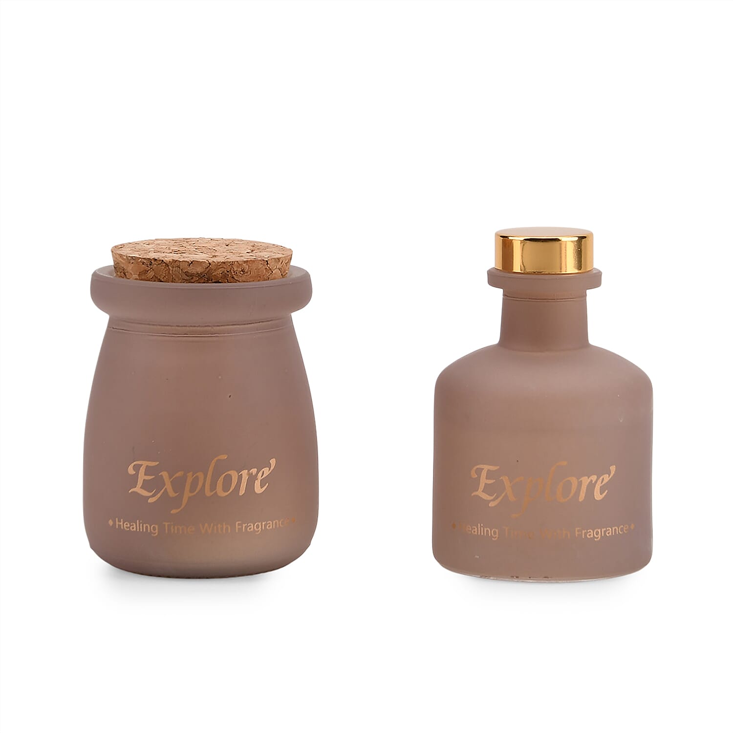 Black Berry - Bay Leaf Scented Jar Candle (50g) - Reed Diffuser (50ml) - Light Coffee