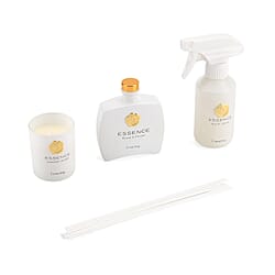 LIVMORE Essence Fragrance Gift Set (Incl. Scented Candle, Reed Diffuser and Incense Spray)