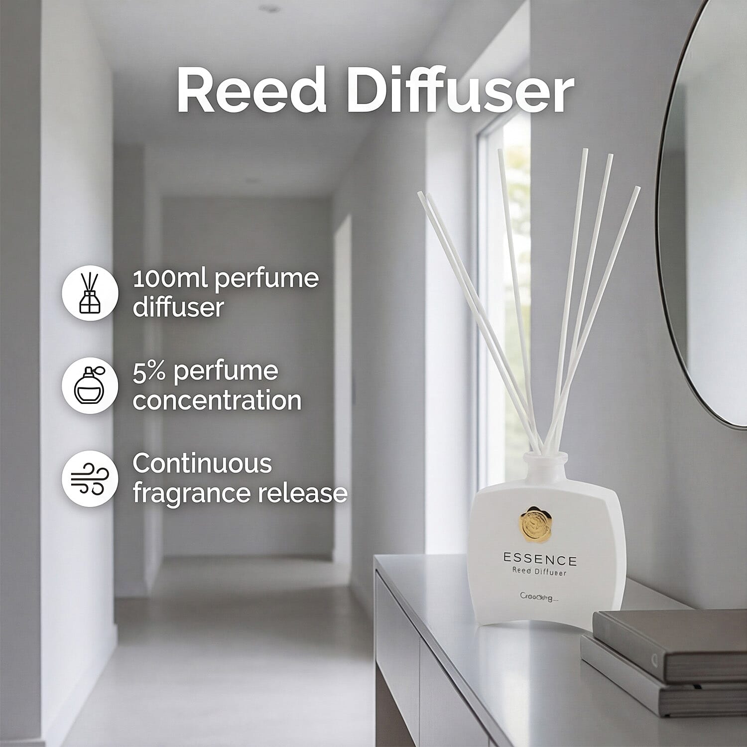 Tropical Fruit Scented Home Fragrance Set - Jar Candle (100g), Incense - Incense Spray (100ml)