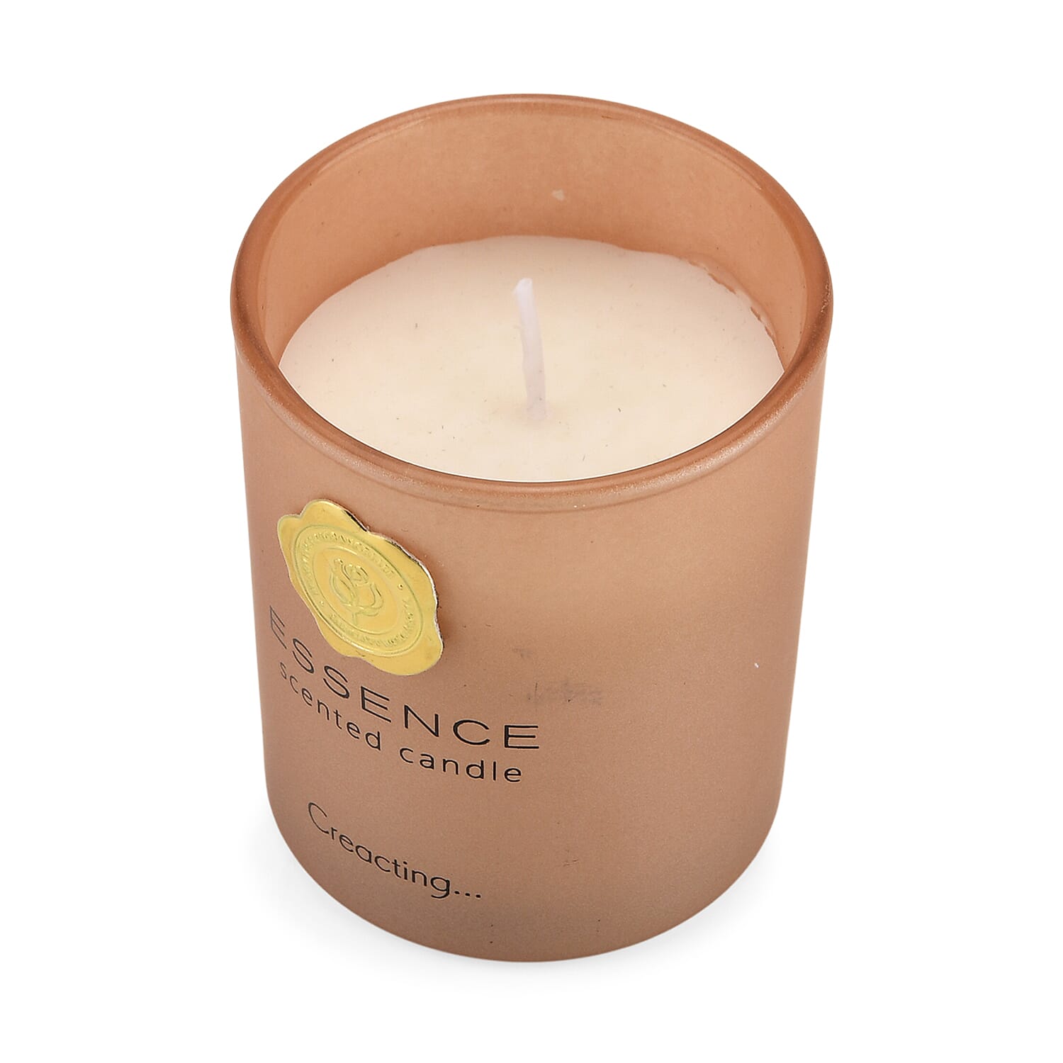 Champagne Scented Home Fragrance Set - Jar Candle (100g), Incense - Incense Spray (100ml) - Gold