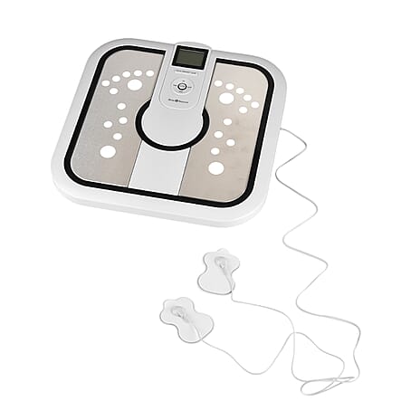 Bliss - Beyond Tens - EMS Foot Cirrulation Device - Including Electrodes, Infrawave Far Infrared Red Heat, 3 Temperatures, 16 Intensities, Built In Music Therapy and Digital Control System