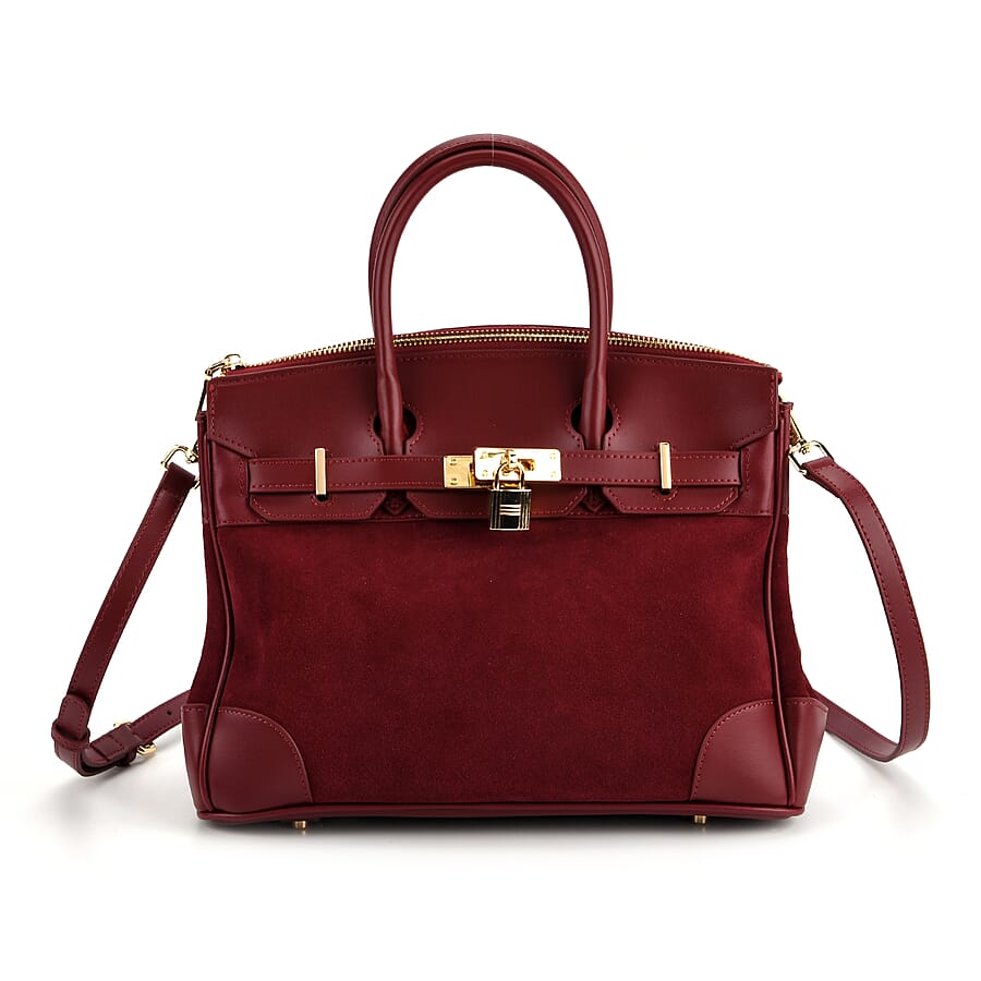 Valliserie 100% Genuine Leather Classic Structured Satchel Bag (Designer Inspired)