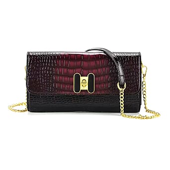 https://tjcuk.sirv.com/Products/82/5/8256520/Crocodile-Embossed-Pattern-Two-Tone-Wallet-Crossbody-Bag-with-Chain-St_8256520.jpg?w=342&h=342