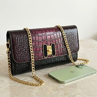 https://tjcuk.sirv.com/Products/82/5/8256520/Crocodile-Embossed-Pattern-Two-Tone-Wallet-Crossbody-Bag-with-Chain-St_8256520_1.jpg?w=342&h=342