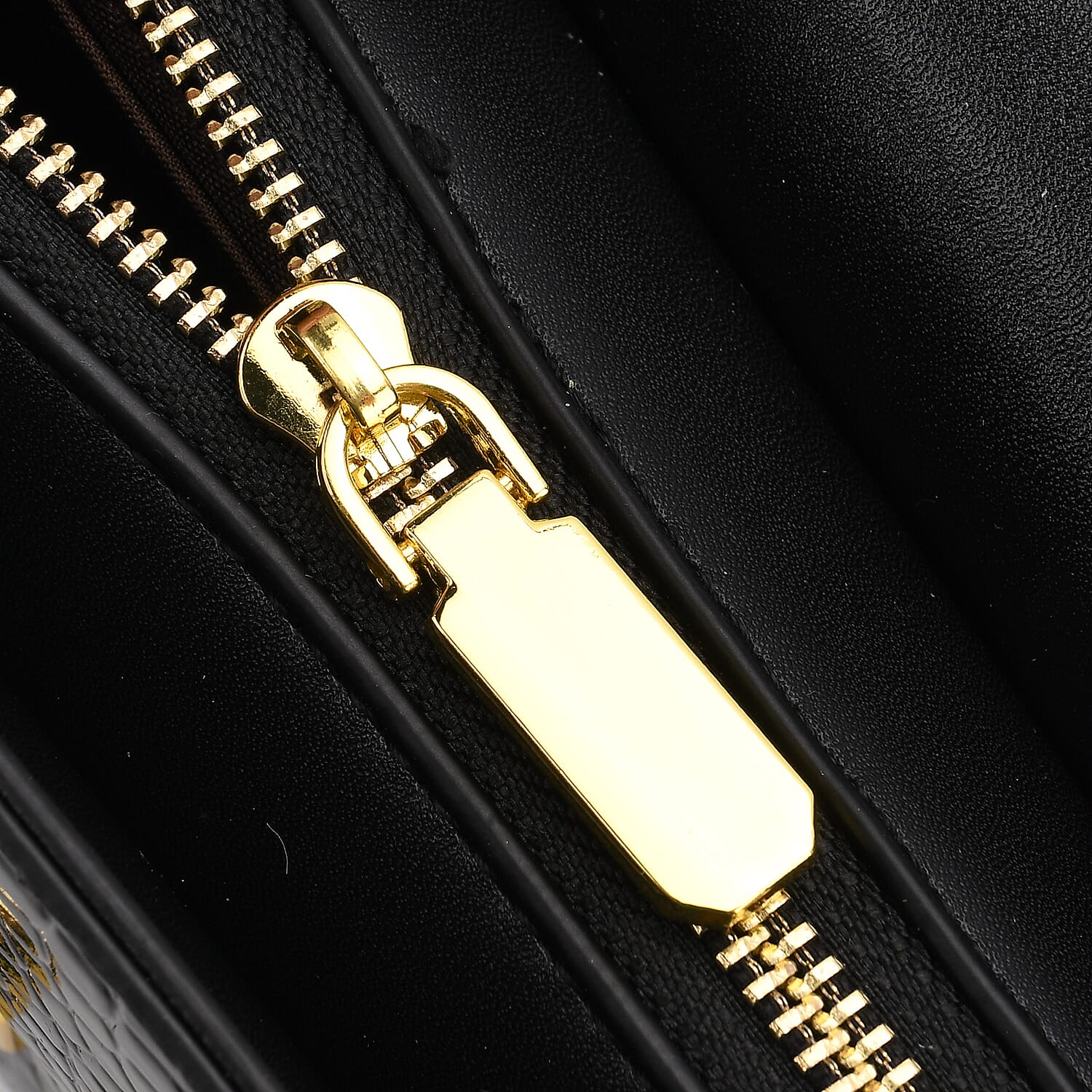 Snake Print Two-Tone Wallet Crossbody Bag with Chain Strap - Brown & Black