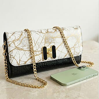 https://tjcuk.sirv.com/Products/82/5/8256525/Two-Tone-Wallet-Crossbody-Bag-with-Chain-Strap-White-Black-Gold_8256525_1.jpg?w=342&h=342