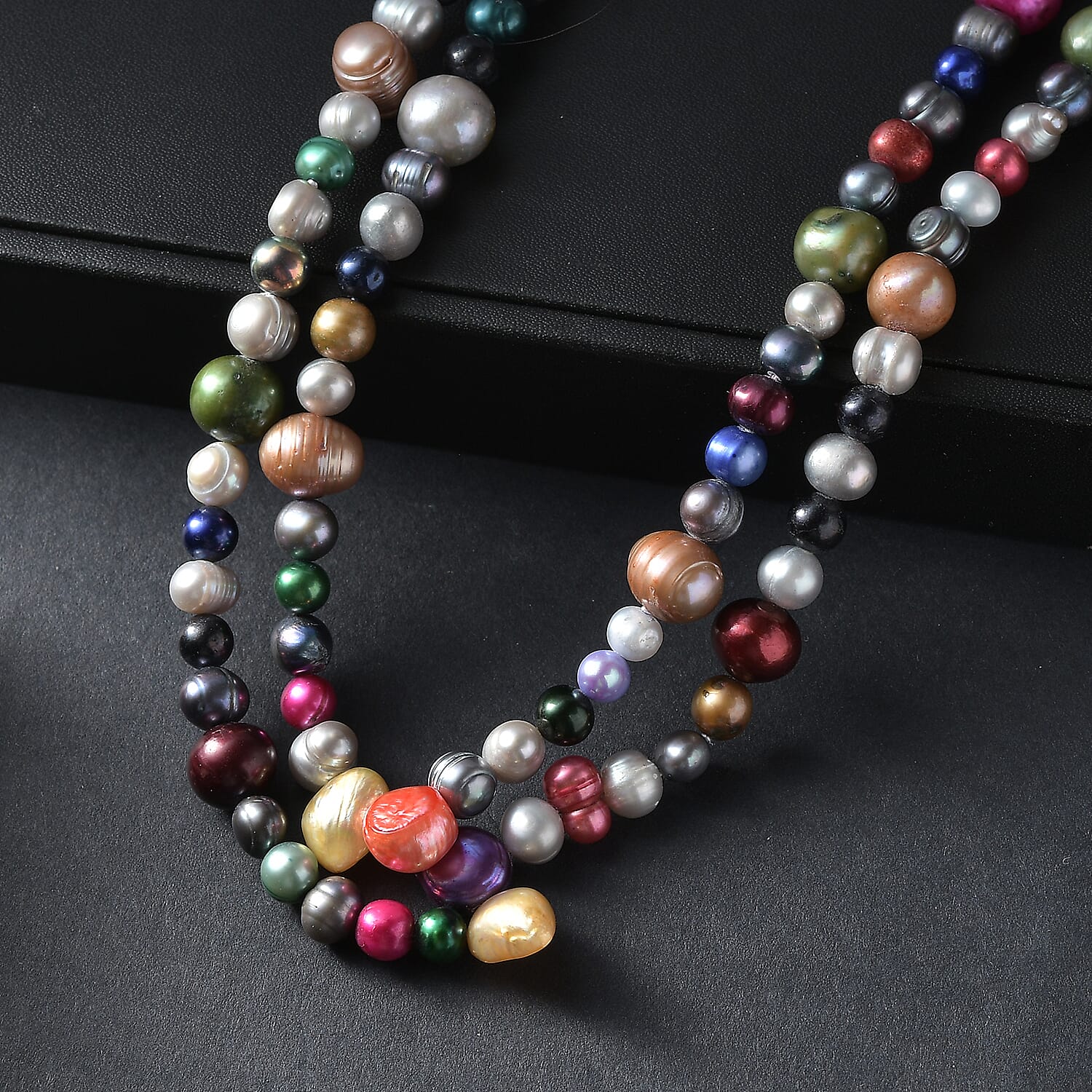 Aurora Pearl Launch - Multi Colour Pearl Necklace (Size 60) 520.00 Ct.