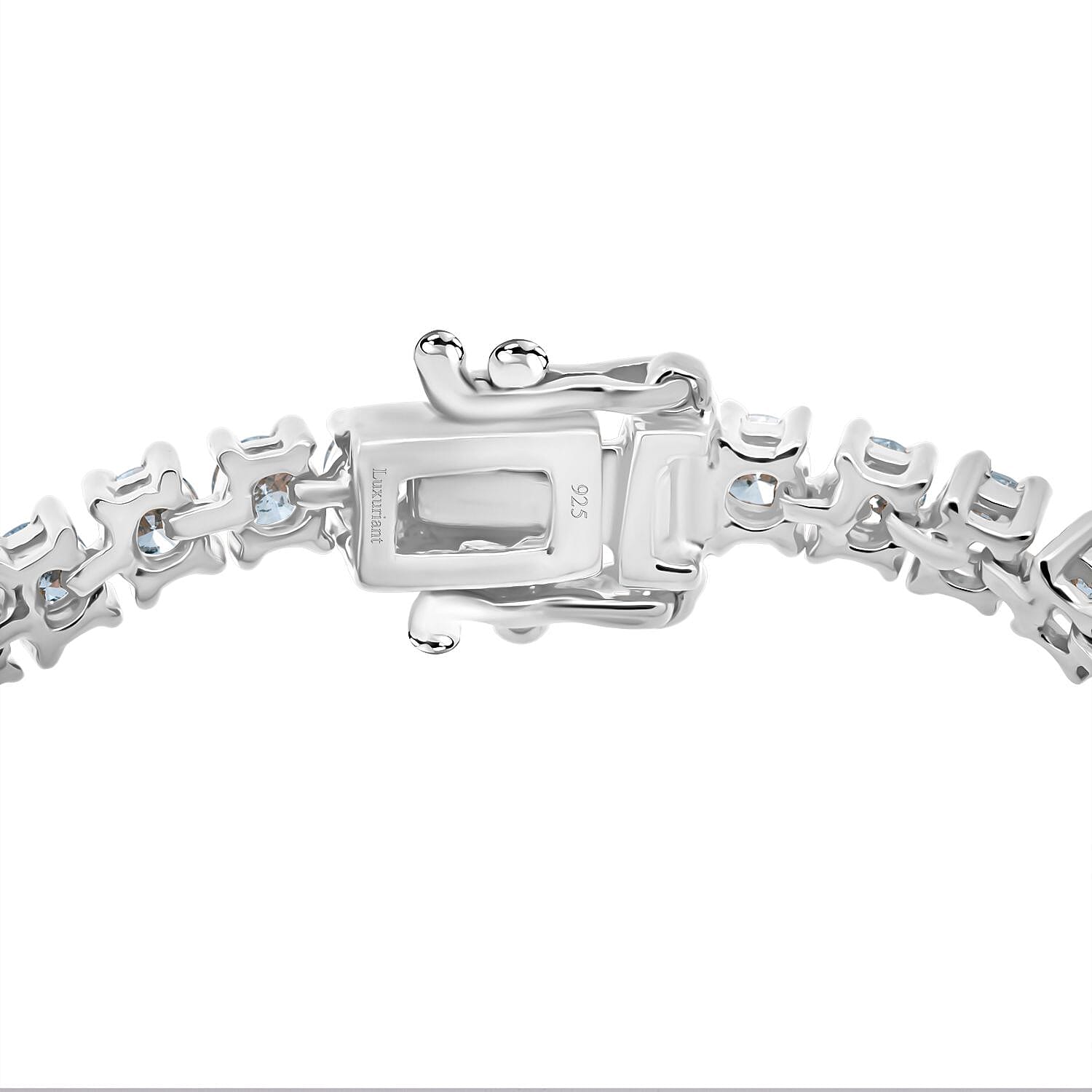 Luxuriant Lab Grown Diamond (SI-GH) Bracelet (Size 7.5) in Rhodium Overlay Sterling Silver 5.00 Ct