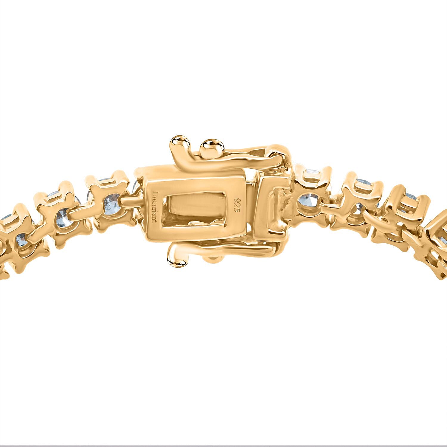 Luxuriant Lab Grown Diamond (SI-GH) Bracelet (Size 7.5) in 18K Vermeil Yellow Gold Plated Sterling Silver 5.00 Ct