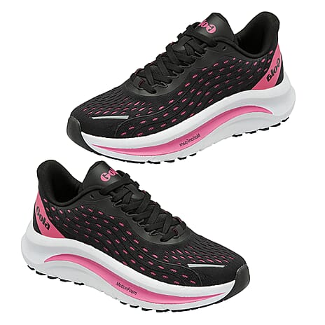 Gola Performance Alzir Speed Running Trainers (Size 5) - Black & Hot Pink