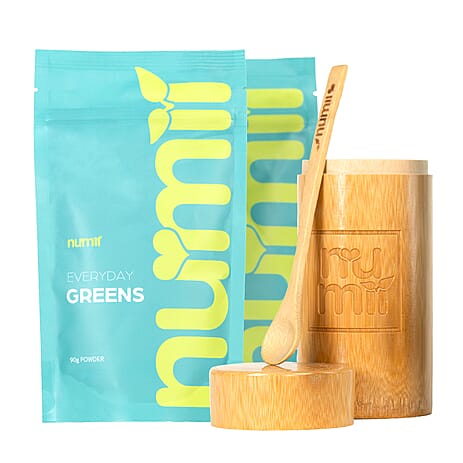 Nu-Mii Everyday Greens (2 Packets) with Bamboo Jar