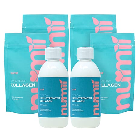 Nu-mii Collagen Super 6 Month Bundle (2 Bottles - 4 Capsule Packs)