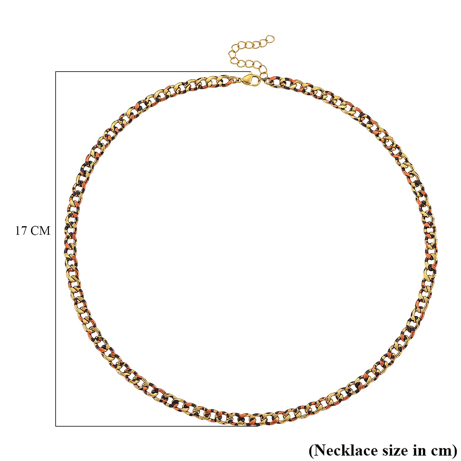 Designer Inspired - Leopard Print Necklace (Size 20)