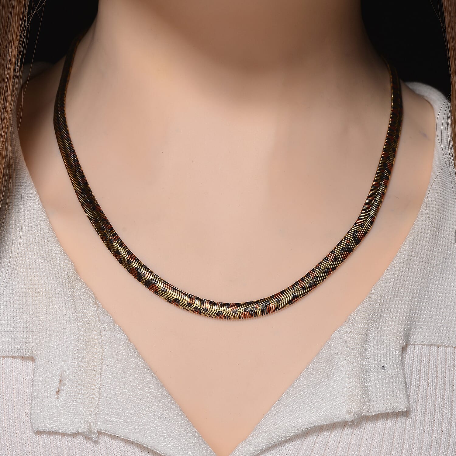 Designer Inspired - Leopard Print Necklace (Size 20)