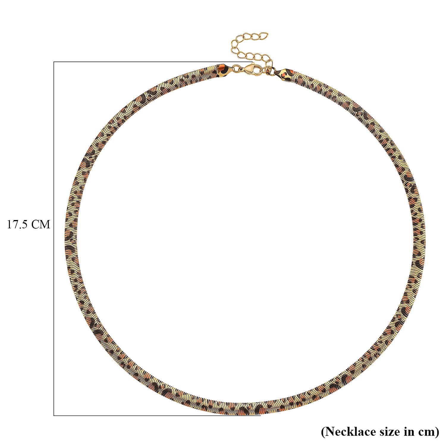 Designer Inspired - Leopard Print Necklace (Size 20)