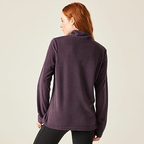 Regatta Womens Lightweight Half-Zip Fleece (Size 12) - Deep Plum