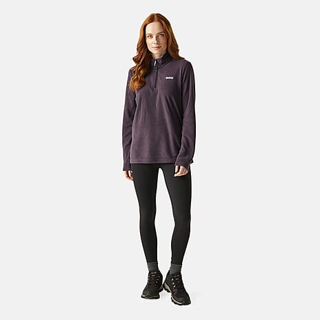 Regatta Half Zip Full Sleeve Fleece (Size 22) - Deep Plum
