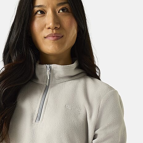 Regatta Womens Lightweight Half-Zip Fleece (Size 12) - Grey