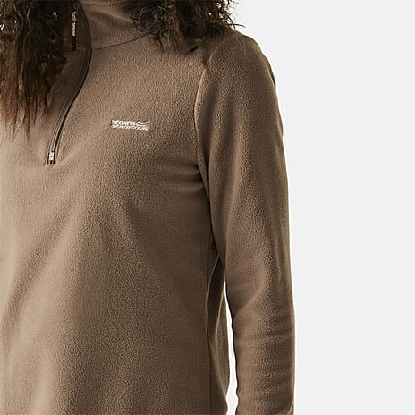 Regatta Half Zip Full Sleeve Fleece (Size 14) - Mocha