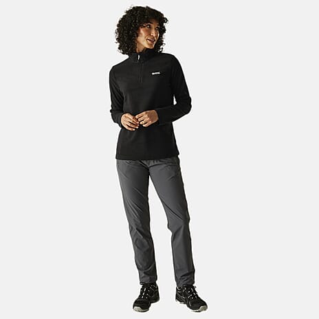 Regatta Half Zip Full Sleeve Fleece (Size 14) - Black