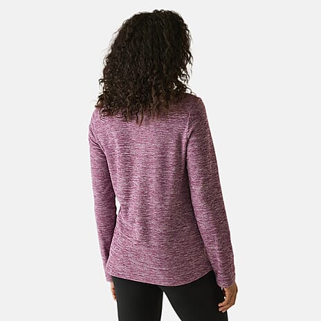 Regatta Womens Marl Half Zip Fleece Sweatshirt (Size 20) - Dark Pimento