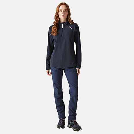 Regatta Womens Lightweight Half Zip Fleece (Size 16) - Navy-Black