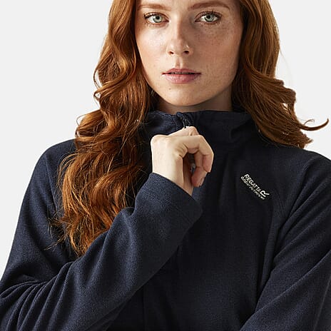 Regatta Womens Lightweight Half Zip Fleece (Size 16) - Navy-Black