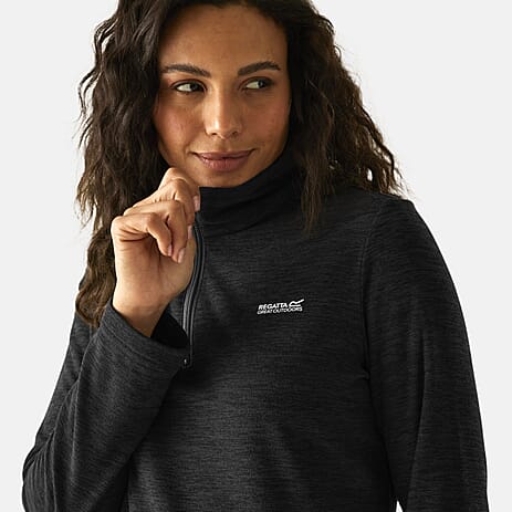 Regatta Womens Lightweight Half Zip Fleece (Size 16) - Sealgrey-Ash