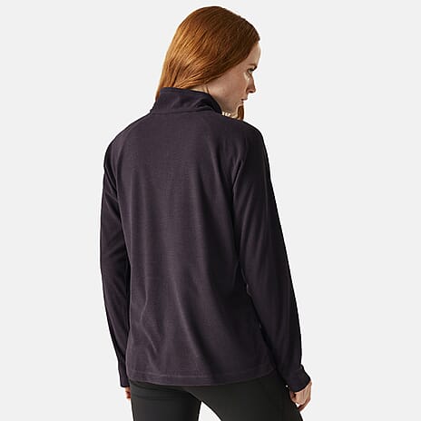 Regatta Womens Lightweight Half Zip Fleece (Size 16) - Deepplum-Blk